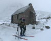 Leaving Corrour Bothy. (244 Kbytes)