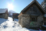 First hut in the tour, Cime du Mlezet. Photographer: Hugo van der Sluys. (380 Kbytes)